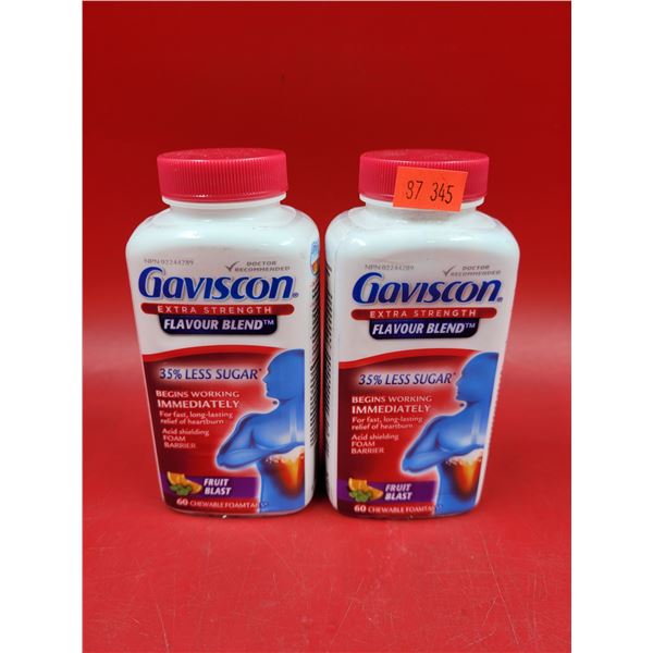 2 Bottles of Extra Strength Gaviscon