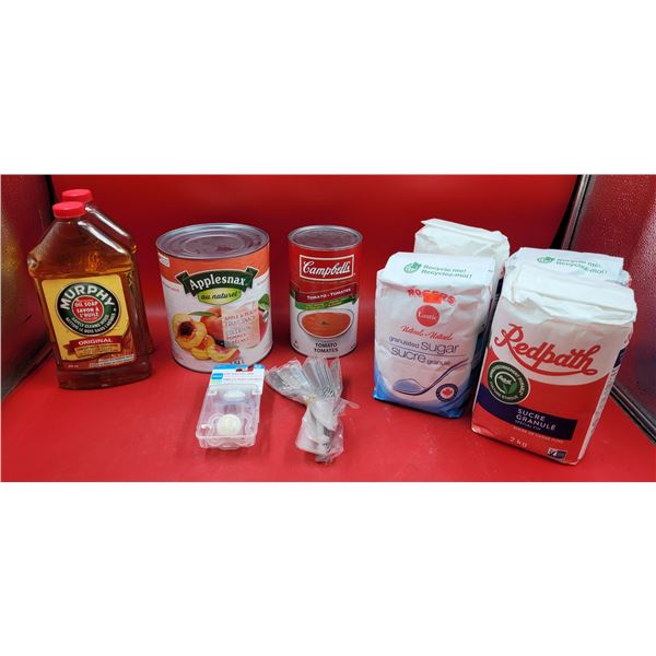 Home & Kitchen Lot w/ Rogers Sugar, Campbell's Soup, Murphy Oil Soap, & More