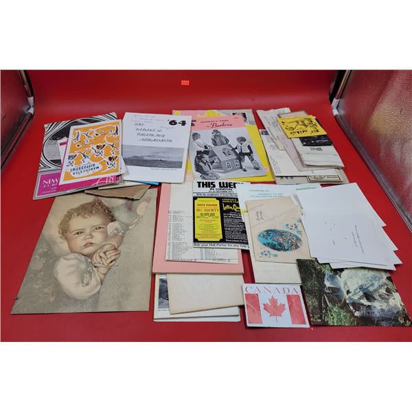 Lot of Assorted VTG Paper Ephemera