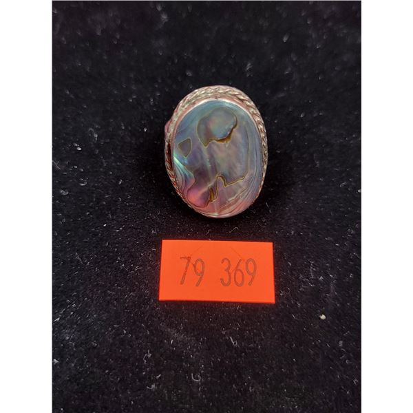 Mexican Sterling & Abalone Ring