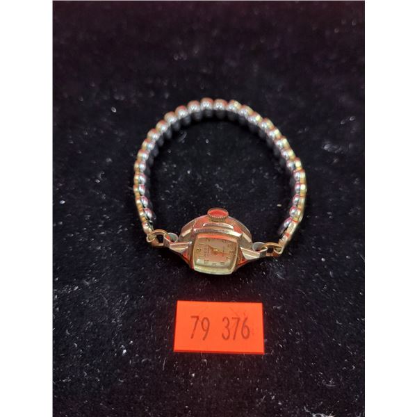 VTG 1950s Pegg 17 Jewels Swiss Made Wrist Watch