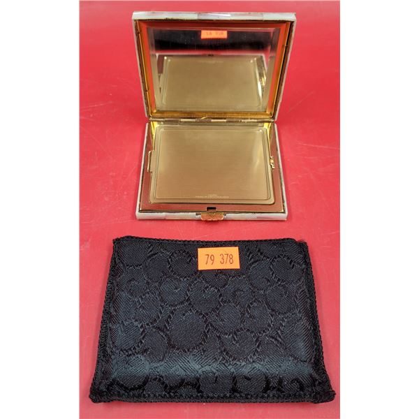 VTG Mother of Pearl Compact Made in Switzerland w/ Case