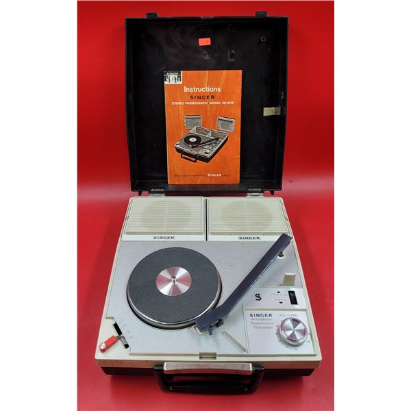 VTG Singer HE-2210 Stereo Phonograph/Record Player