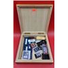 Image 1 : Assorted Memory Cards & Sticks w/ Wooden Box