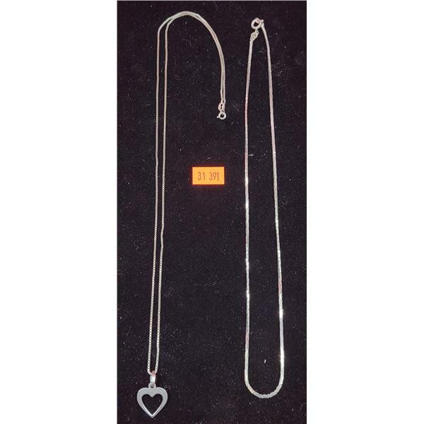 2 Sterling Necklaces