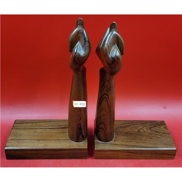 Teak Fig Sign Bookends