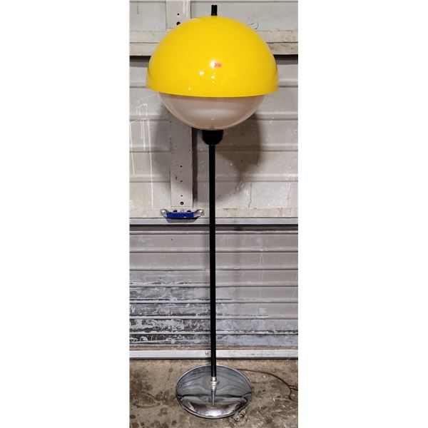MCM Atomic/Space Age Floor Lamp w/ Yellow Shade