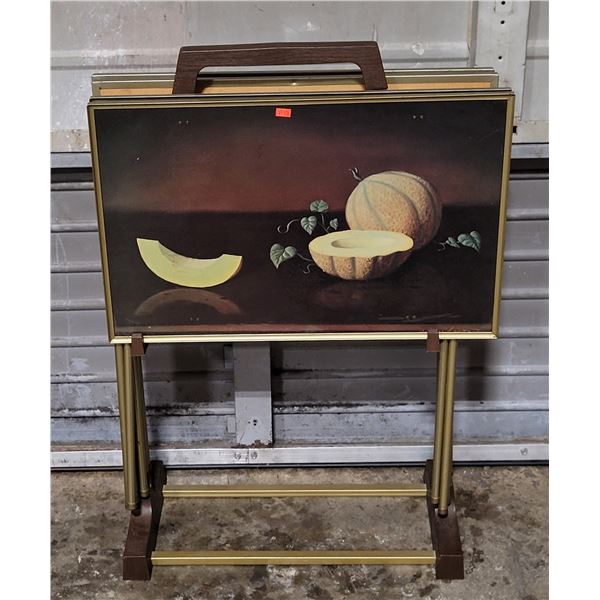 MCM Fruit Still-Life TV Trays