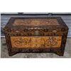 Chinese Carved Camphor Wood Chest