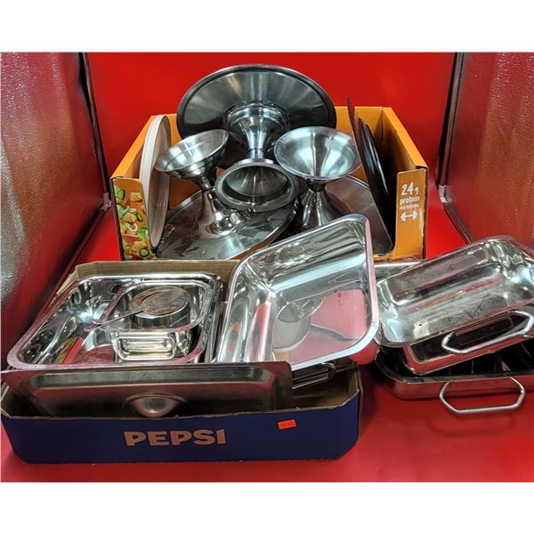 Lot of Assorted Serve Ware & Chafing Dishes