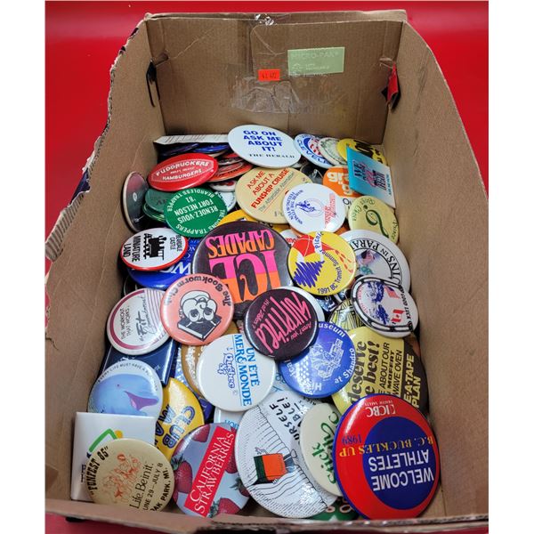 Lot of Assorted VTG Buttons/Pins