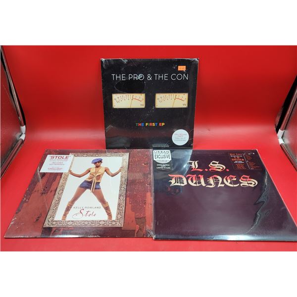 3 Sealed Vinyl Records w/ LS Dunes, Kelly Rowland, & The Pro & The Con