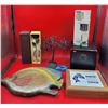 VTG Kitchen & Home Decor Lot w/ Decorative Candleholders, Metal Tree Figurine, & More