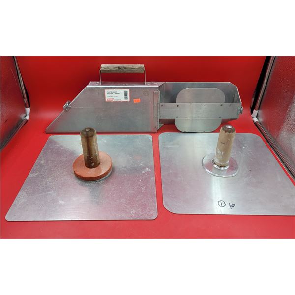 Drywall Taper & Hawks w/ Wood Handles