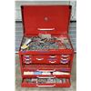 Image 2 : Beach Metal Toolbox w/ Assorted Hardware