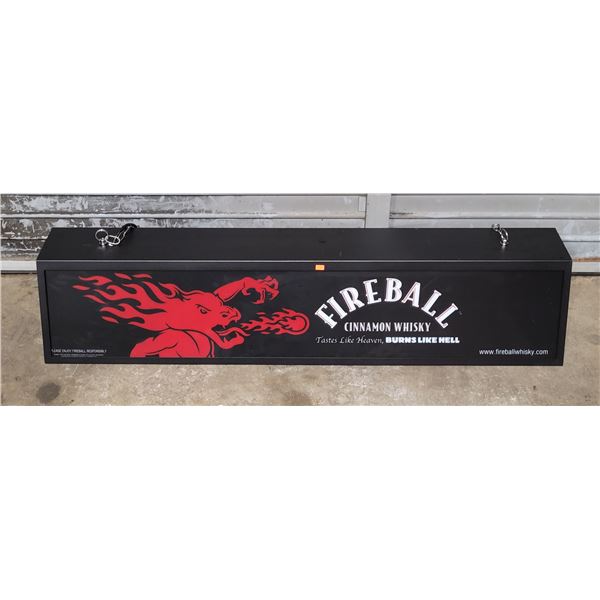 Large Fireball Cinnamon Whisky Advertising Sign