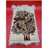 Image 1 : Small Hand-Knotted "Tree of Life" Rug/Tapestry
