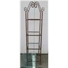 Image 1 : Metal 4-Tier Shelf w/ Glass Shelves