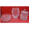 Image 1 : 3 Pieces of Crystal w/ Imperlux Handcut Vase Made in Portugal