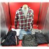 Image 1 : Flannel & Pant Lot w/ Wilfred, Zara, & More