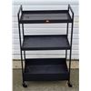 Image 1 : Black 3-Tier Utility/Bar Cart
