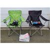 Camping Lot w/ 2 Outbound Foldable Chairs, Battery-Powered Lanterns, Small Propane Tanks, & More