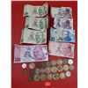 Image 1 : Lot of Turkish Bank Notes & Assorted World Coins