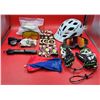 Image 1 : Sporting Good & Sparkler Lot w/ Snow Goggles, Mittens, Helmet, & More