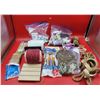 Arts & Crafts Lot w/ Paintbrushes, Artificial Moss, Acrylic Paints, & More