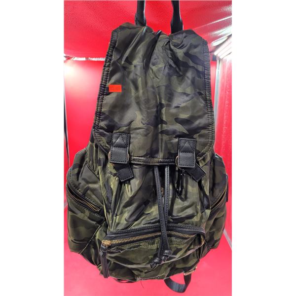 Top Shop Camouflage Slouchy Backpack