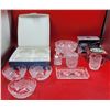 Image 1 : Assorted Crystal Lot w/ Mikasa Punch Bowl