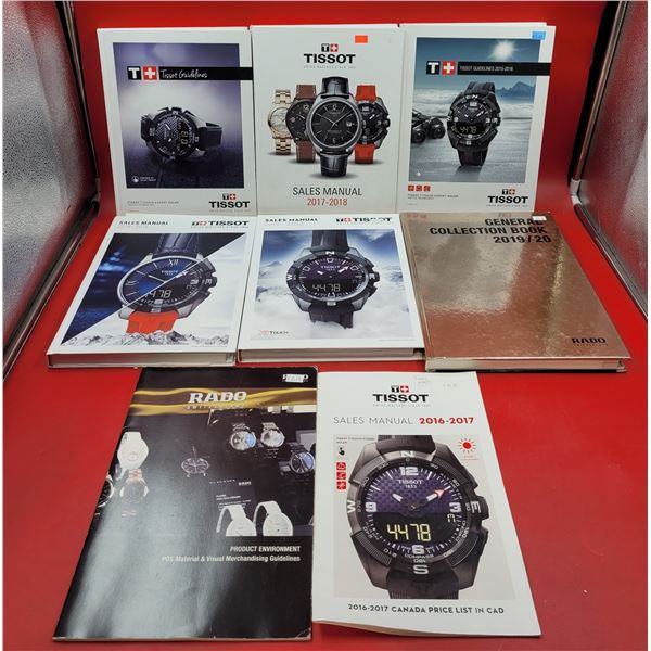 Lot of Assorted Tissot/Rado Watch Sales Manuals & Books
