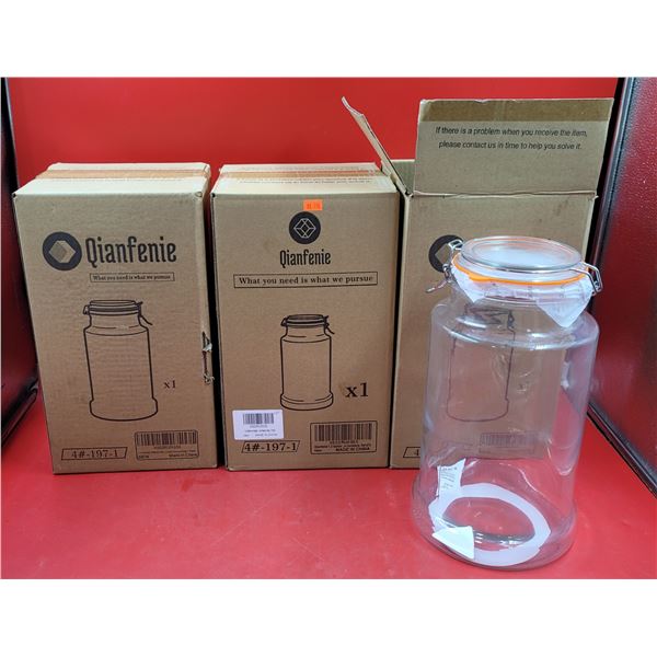 Lot of Qianfenie Clip-Top Lid Jars