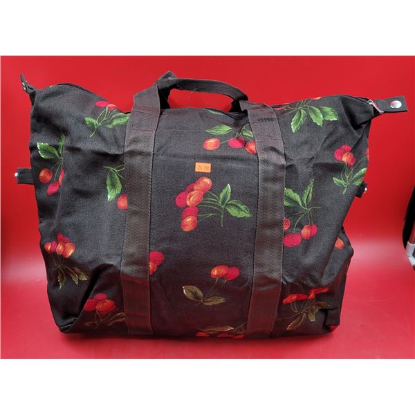 Cherry Duffel Bag w/ Matching Pouch