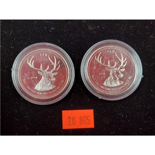 2 1991 RCMP Commemorative Trade Dollars