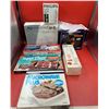 Kitchen Lot w/ Super Thaw Tray, Corning Ware, Proctor Silex Sandwich Toaster, & More