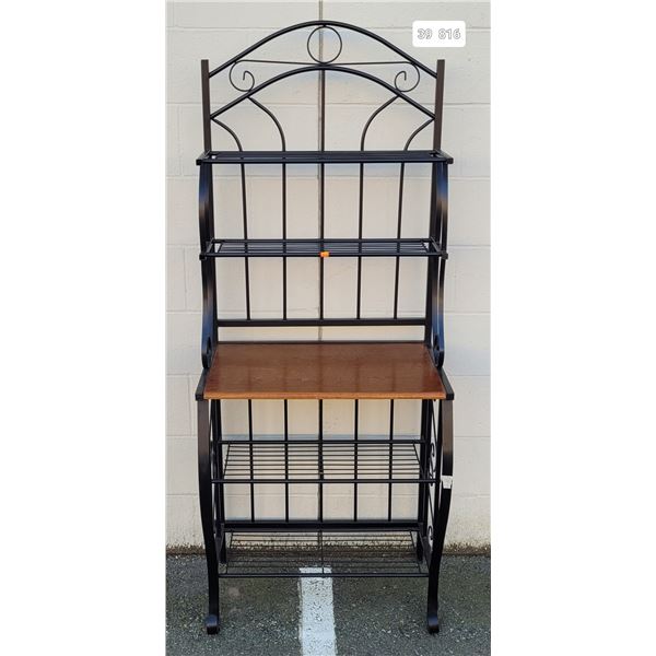 Metal & Wood Baker's Rack