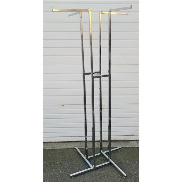 Floorstanding 4-Way Clothing Rack