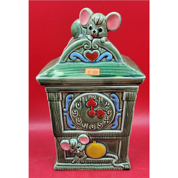 VTG Hickory Dickory Dock Cookie Jar Made in Japan
