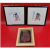 Image 1 : 2 Framed Asian Prints & Copper Tiger Etching