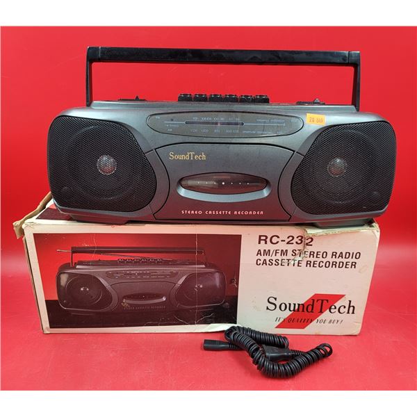 Sound Tech RC-232 AM/FM Stereo Radio Cassette Recorder
