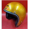 Image 1 : Retro Giant Motorcycle Helmet w/ Metallic Gold Flake Finish