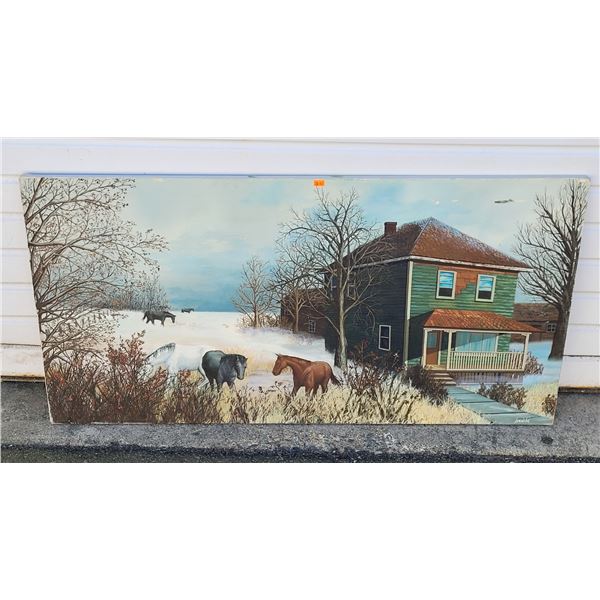 Landscape Painting on Canvas by Ivanicki