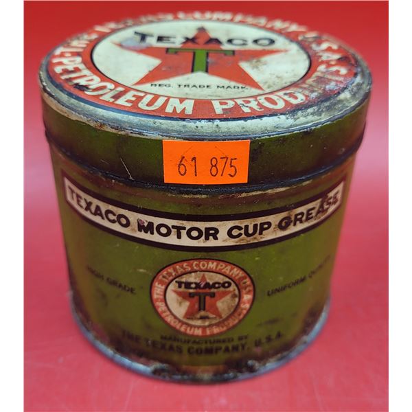 Texaco Motor Cup Grease Tin