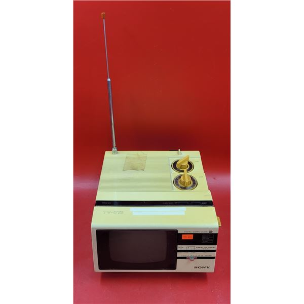VTG Sony TV-513 TV & Clock Radio
