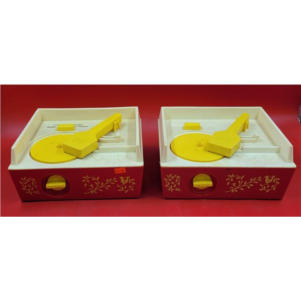 2 1970s Fisher-Price Music Box Record Players