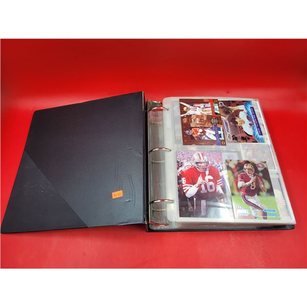 Binder of Assorted Football Cards w/ Steve Young, Joe Montana, Troy Aikman, & More
