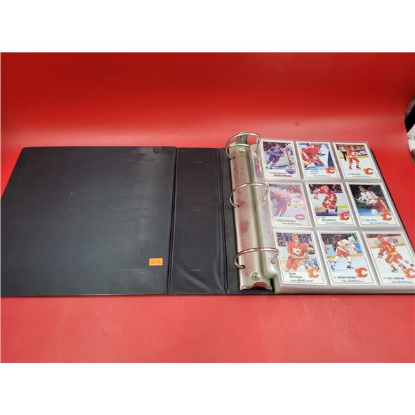 Binder of Assorted Hockey Cards w/ Sean Burke, Paul Coffey, Mike Vernon, & More