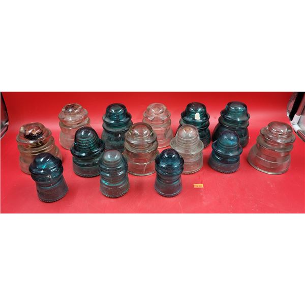 Lot of Assorted Glass Insulators