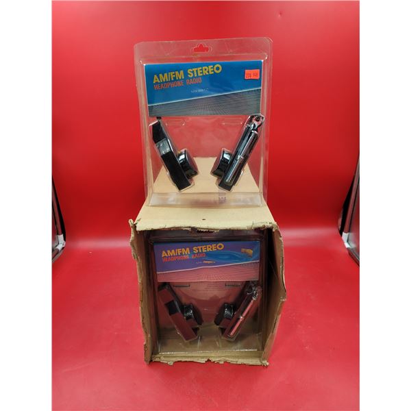Lot of NOS AM/FM Stereo Headphone Radios